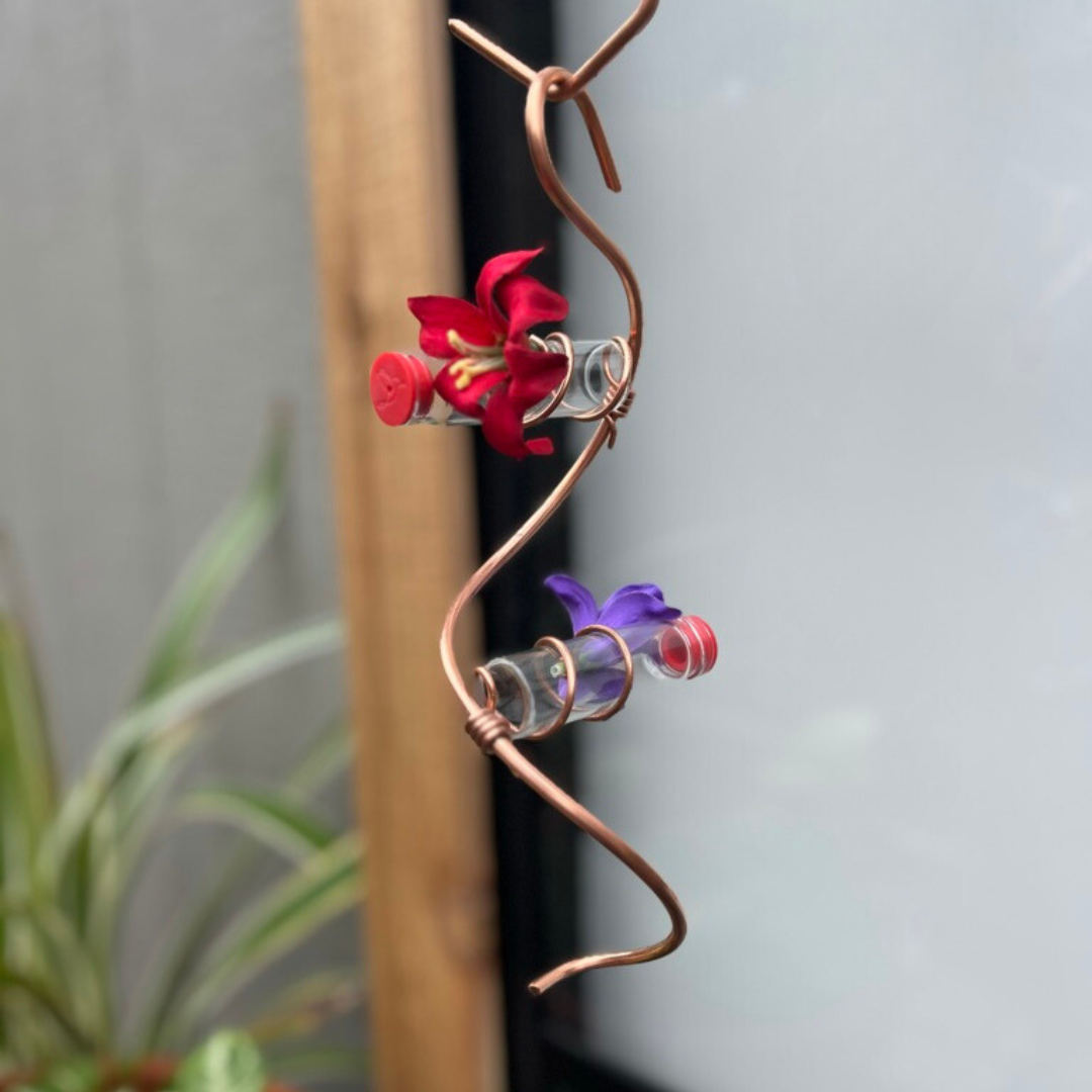 unique gift of window hummingbird feeder for outdoors
