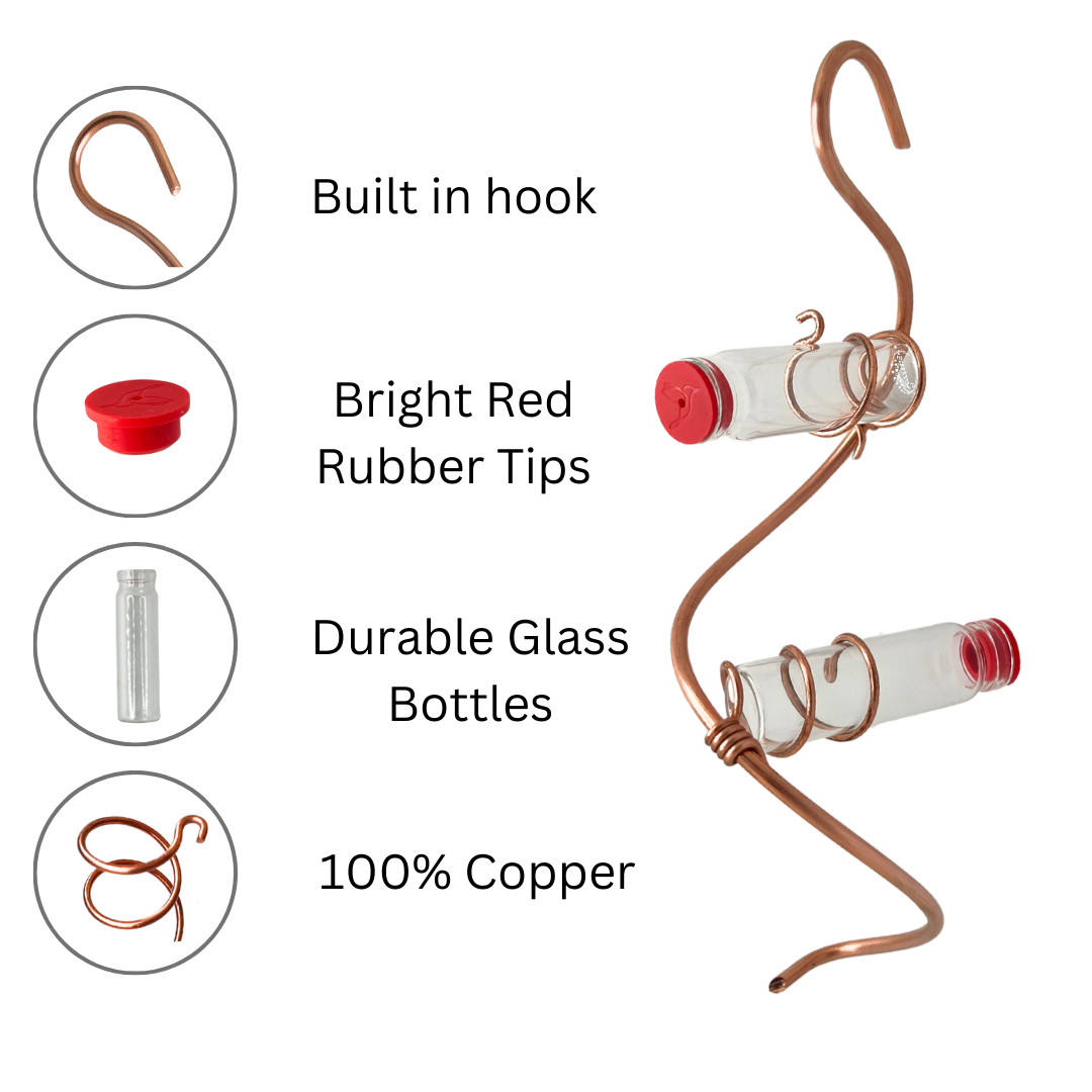 unique gift of window hummingbird feeder for outdoors