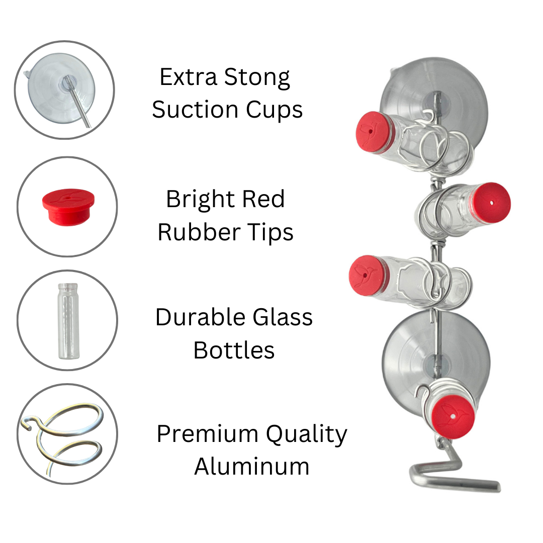 unique gift of window hummingbird feeder for outdoors