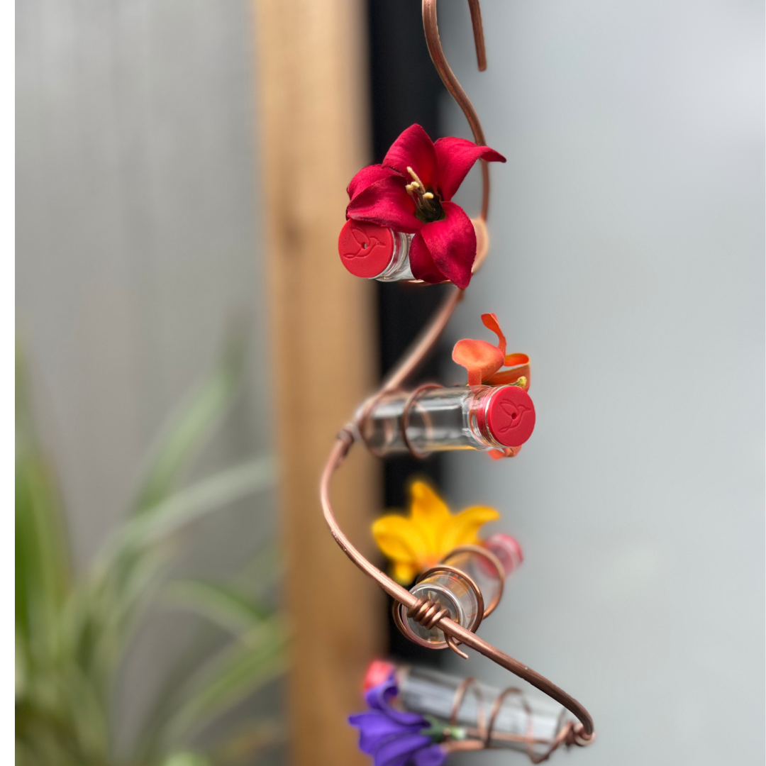 unique gift of window hummingbird feeder for outdoors
