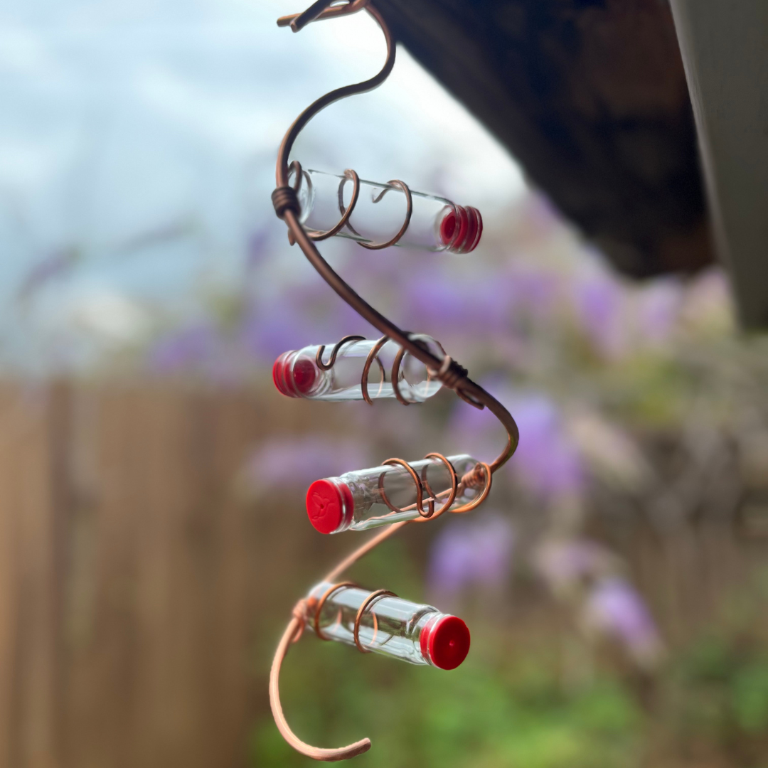 unique gift of window hummingbird feeder for outdoors