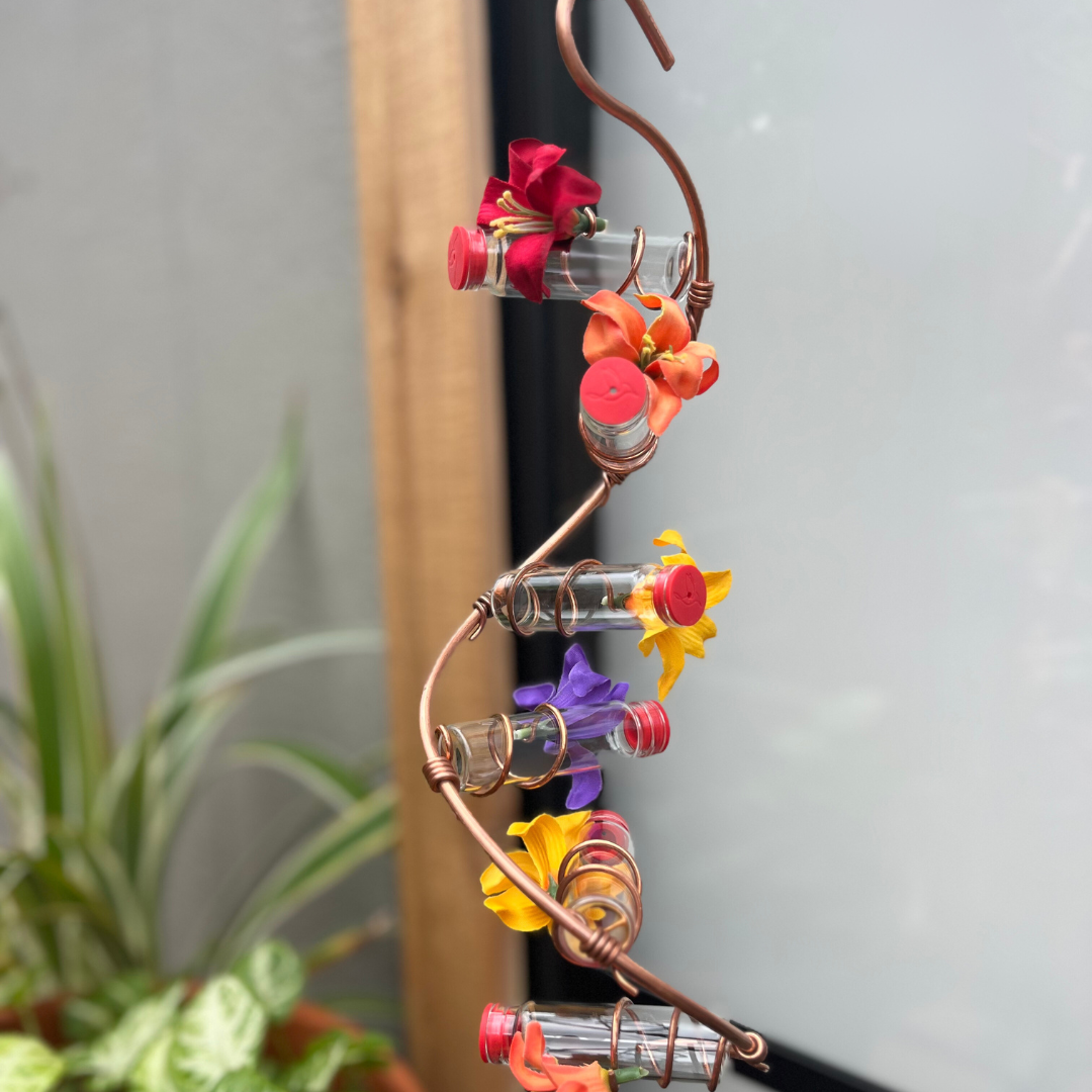 unique gift of window hummingbird feeder for outdoors