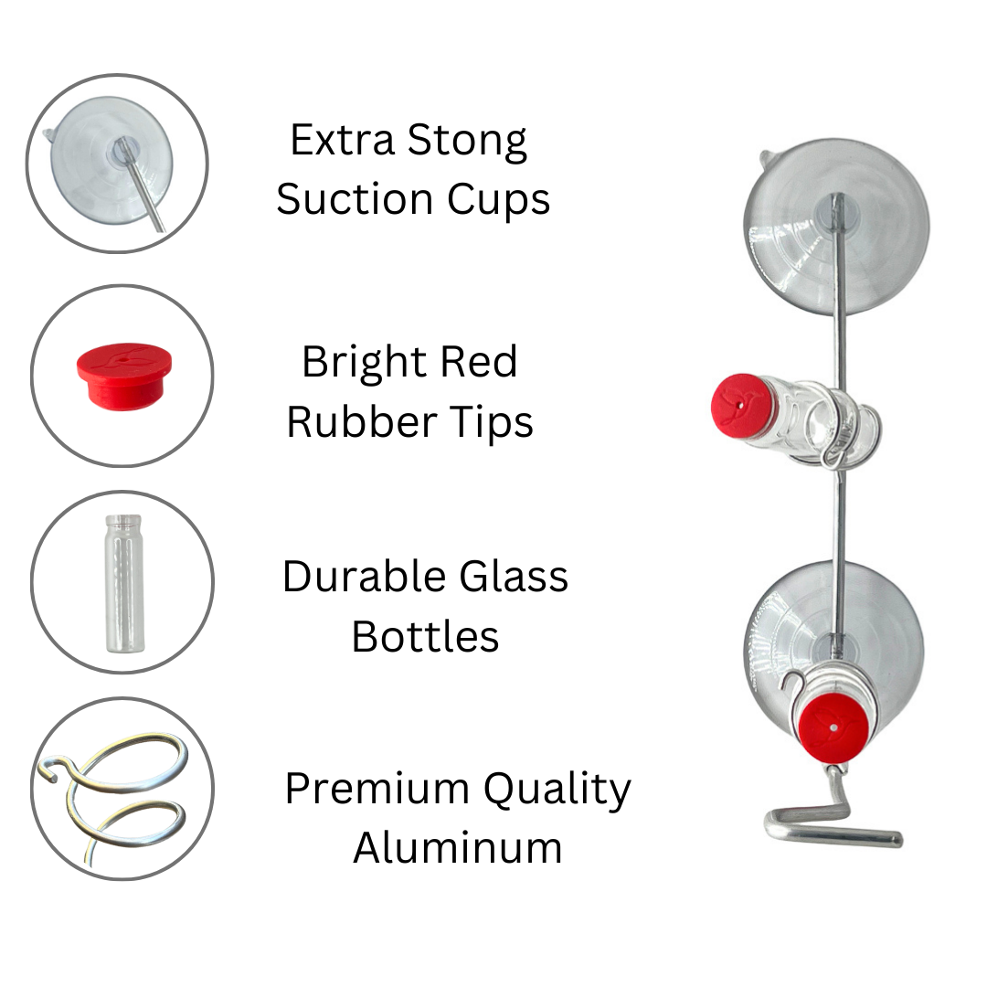 unique gift of window hummingbird feeder for outdoors