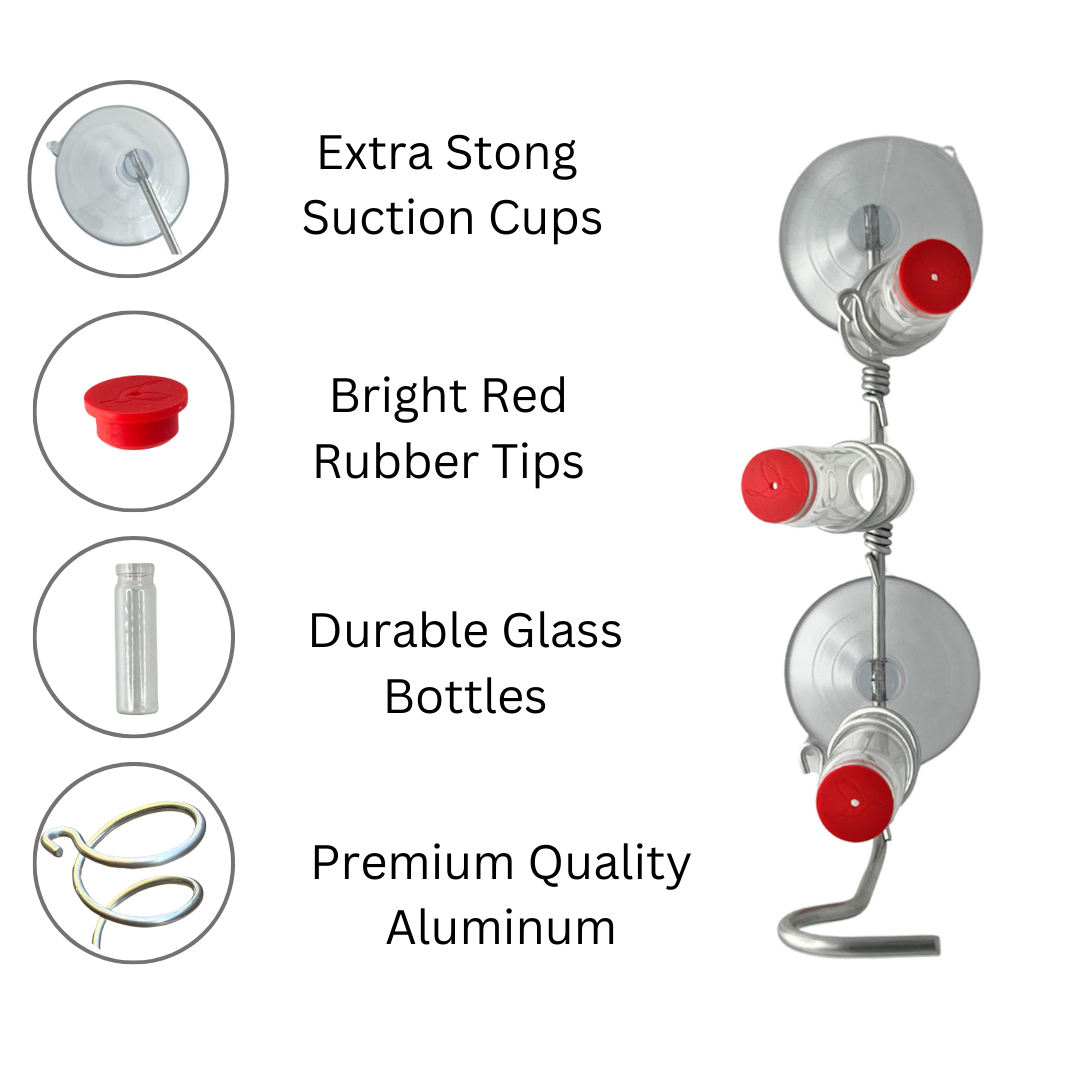 unique gift of window hummingbird feeder for outdoors