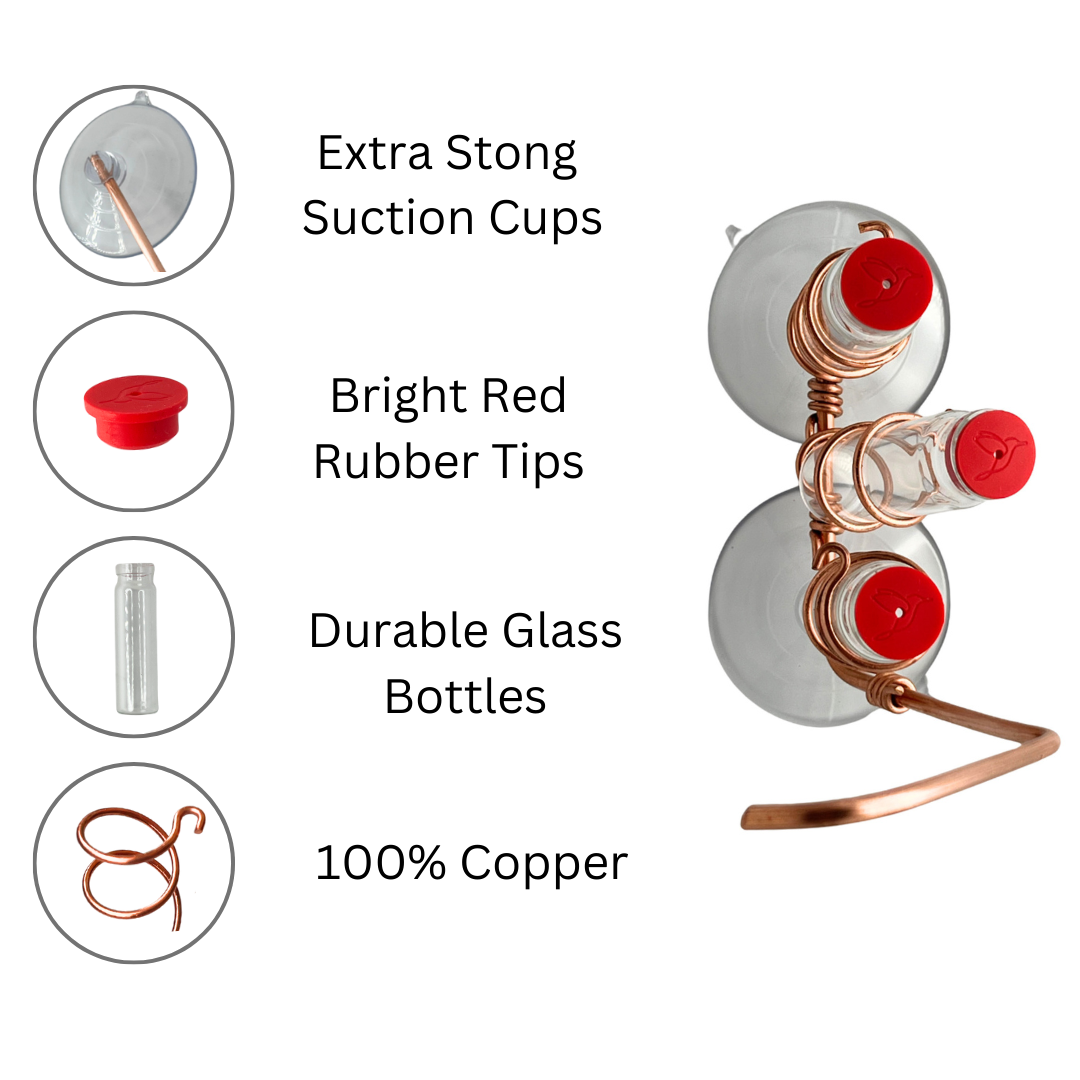 unique gift of window hummingbird feeder for outdoors
