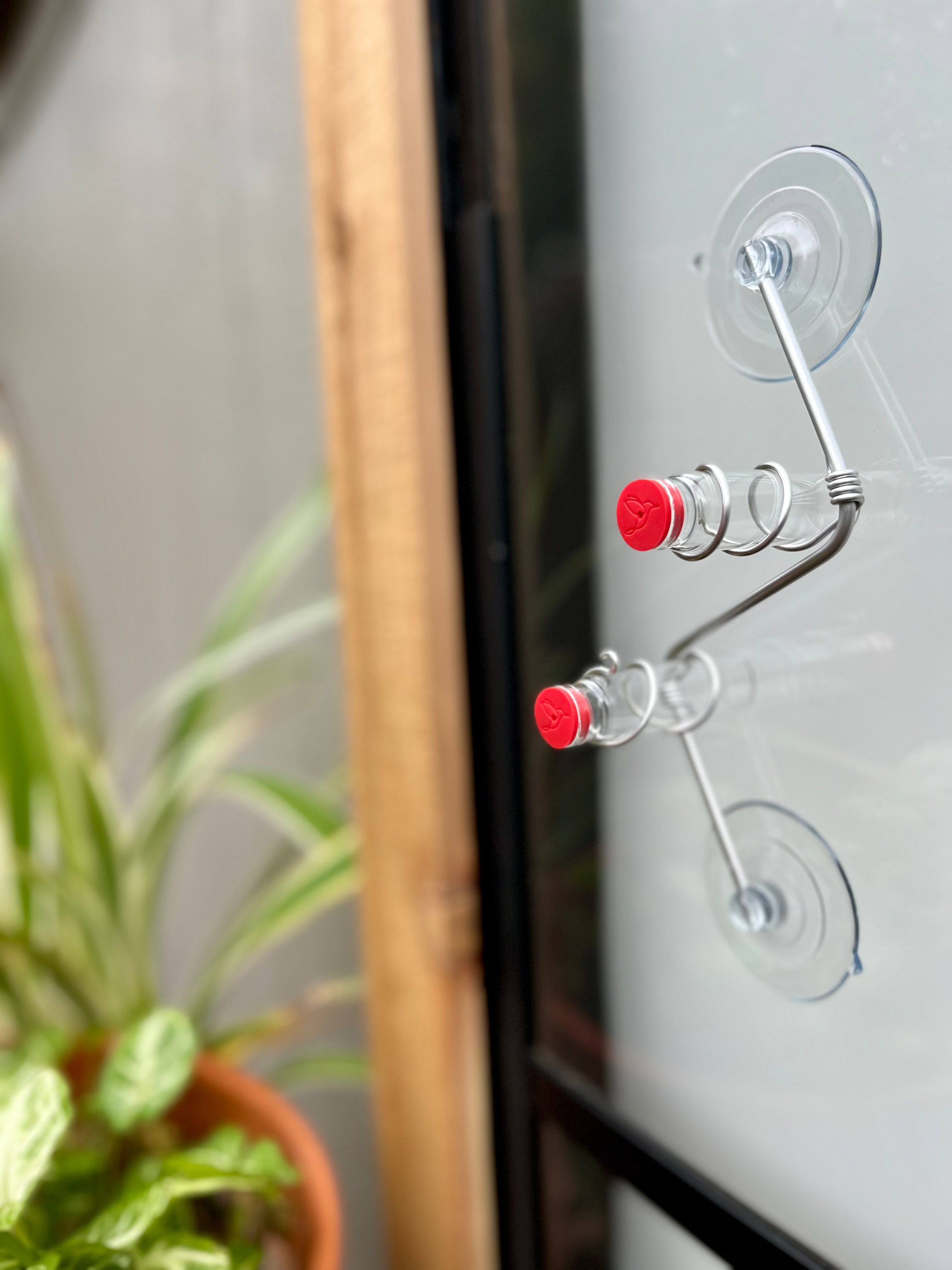unique gift of window hummingbird feeder for outdoors