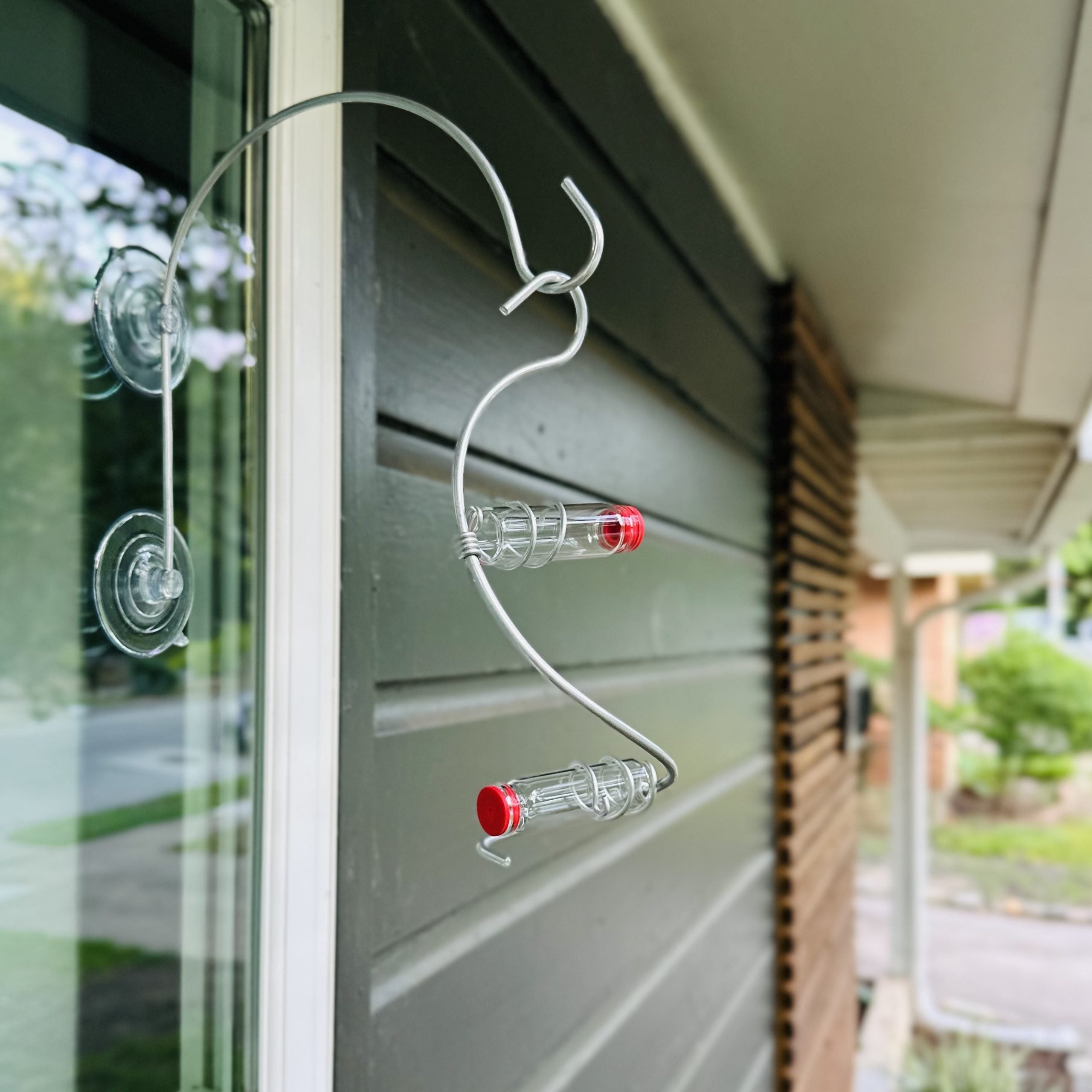 unique gift of window hummingbird feeder for outdoors 