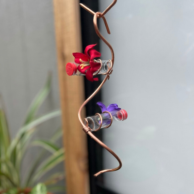 unique gift of window hummingbird feeder for outdoors 