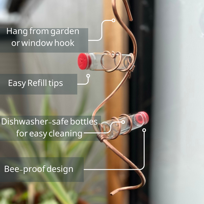 unique gift of window hummingbird feeder for outdoors 