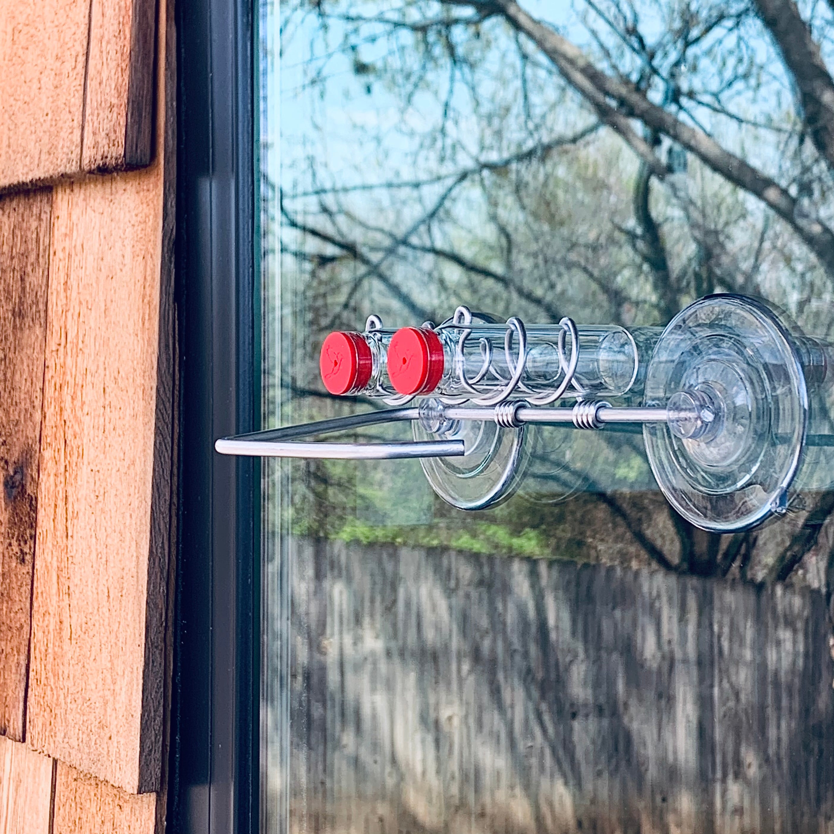 unique gift of window hummingbird feeder for outdoors 