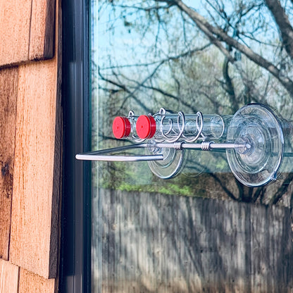 unique gift of window hummingbird feeder for outdoors 