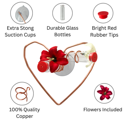unique gift of window hummingbird feeder for outdoors 